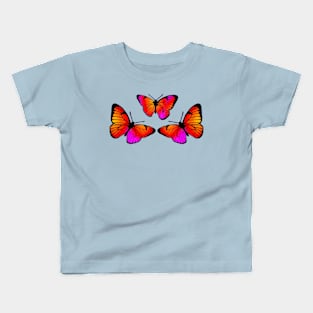 Three Butterflies Kids T-Shirt